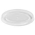 Chinet Plastic High Heat Vented Lid, Fits 16-32 oz, White, 50/Bag, 10/Bags Carton