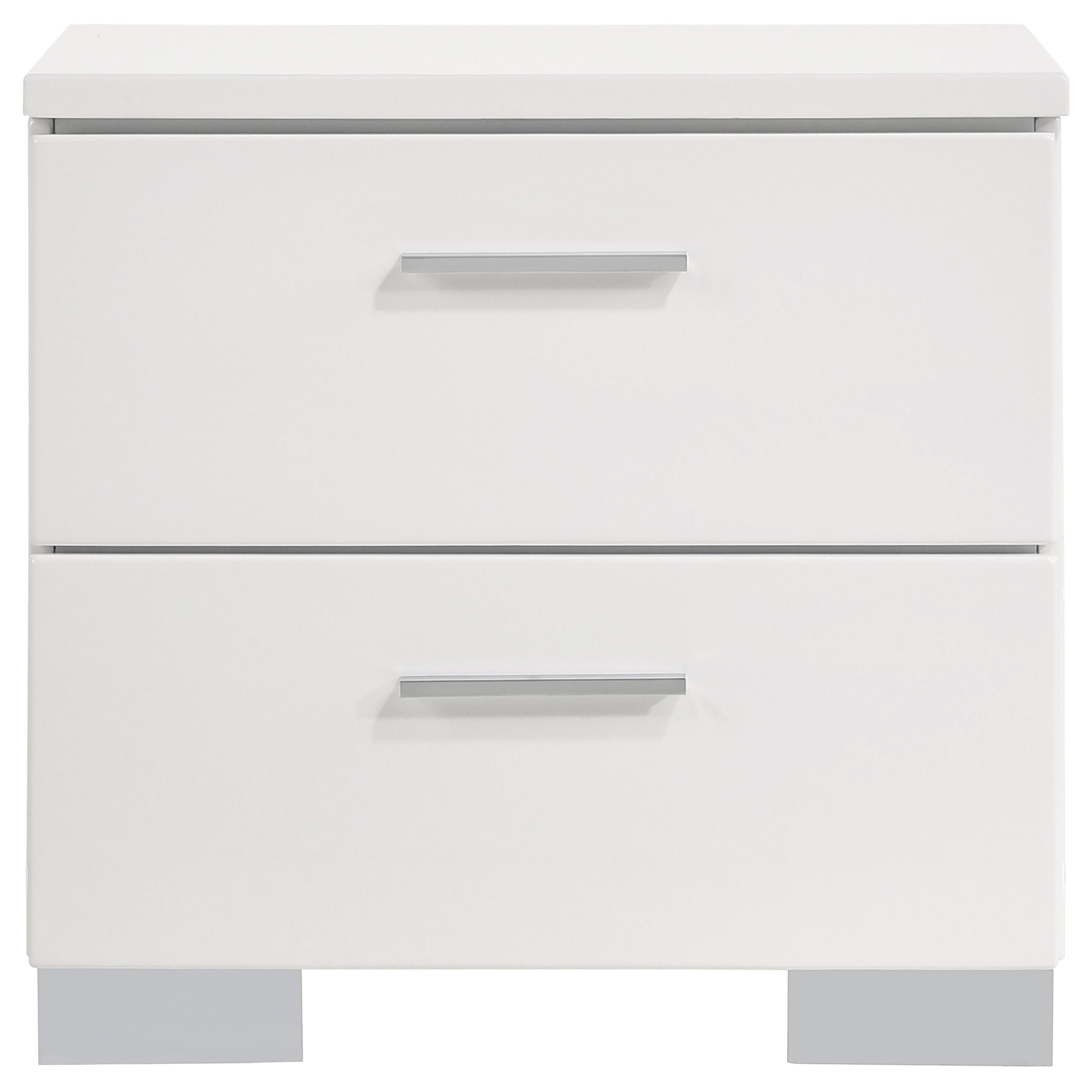 Felicity 4-piece California King Bedroom Set White Gloss