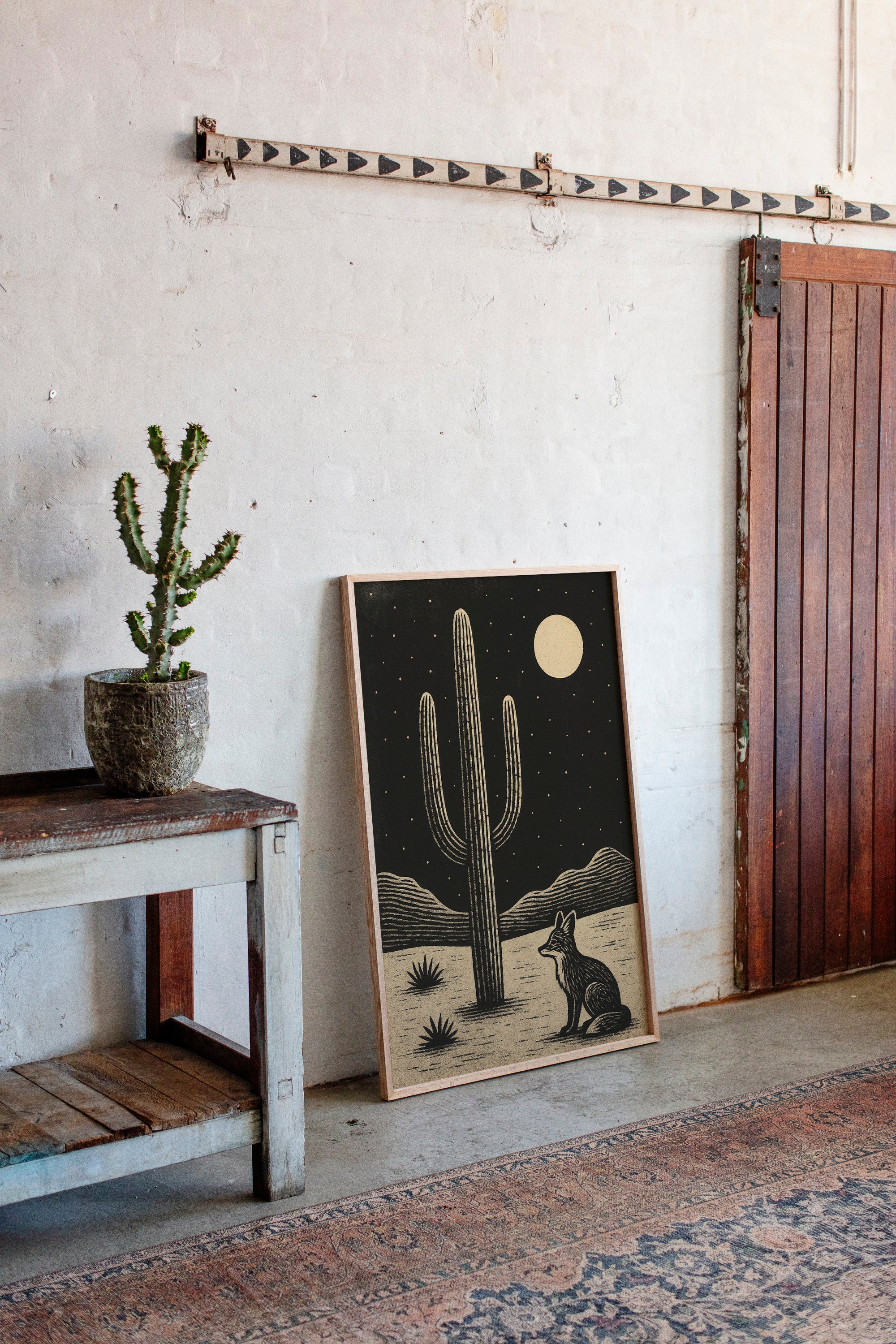 Fox and the Saguaro