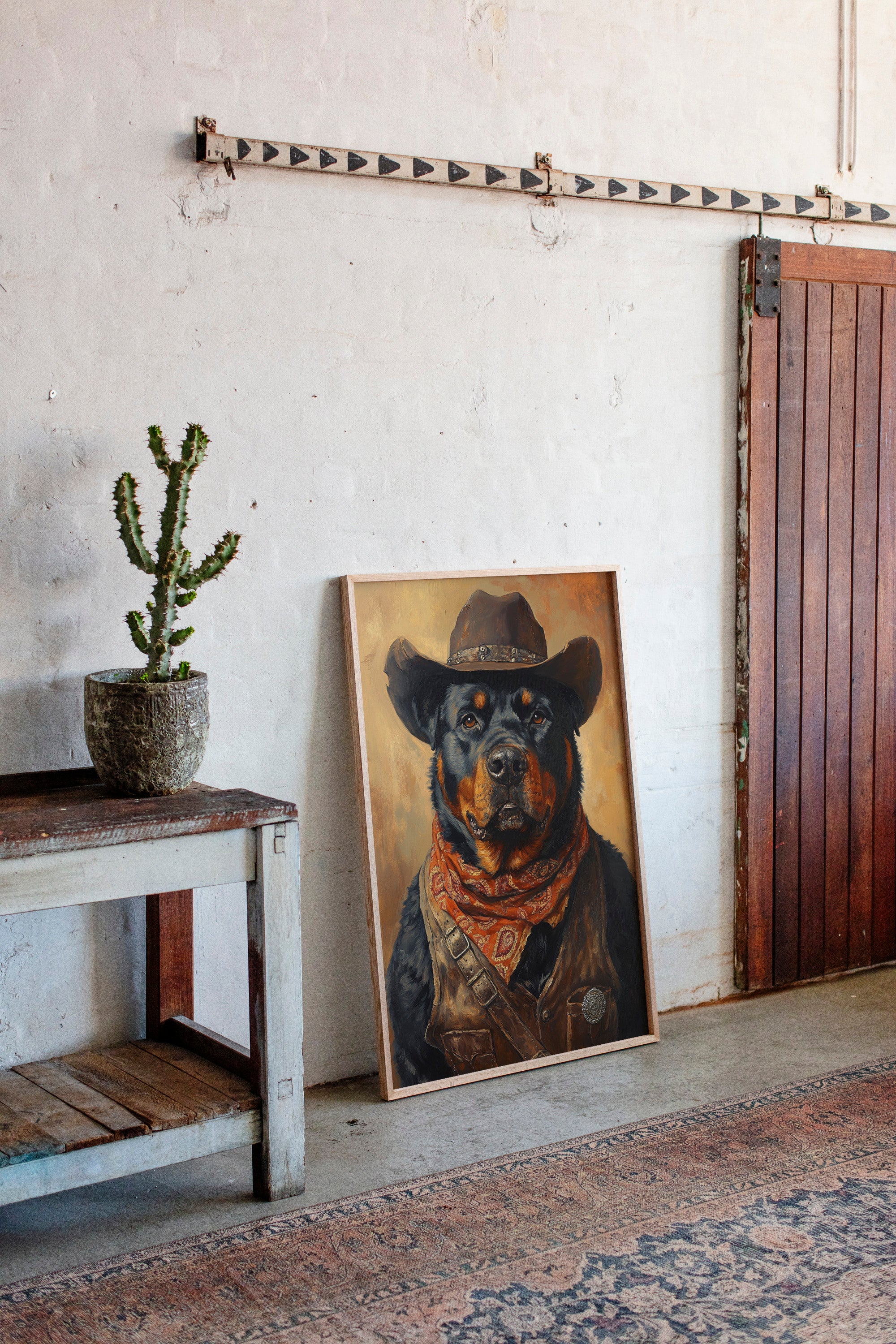 Rottweiler Ranger in the Wild West
