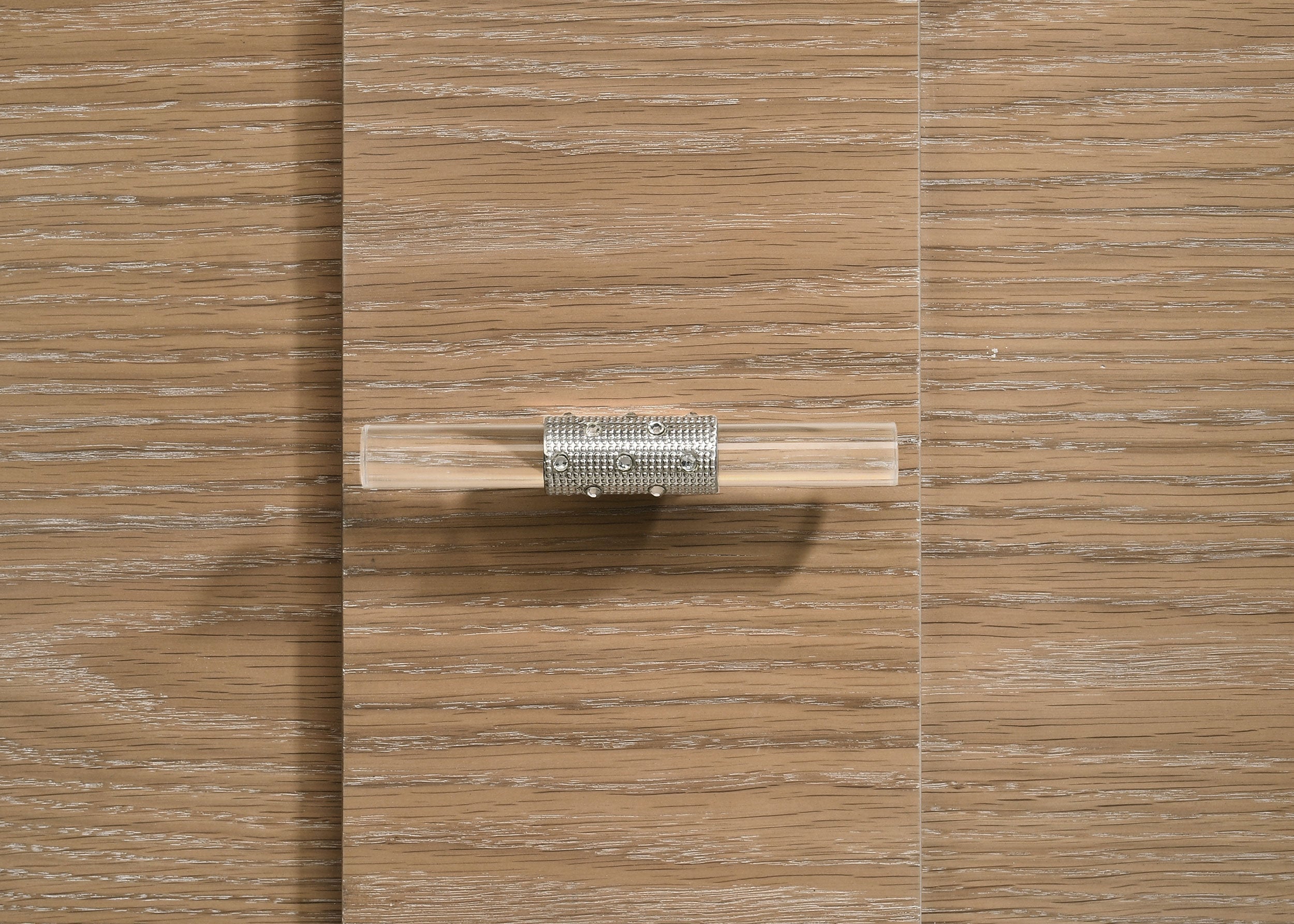 Leanne 6-drawer Sinter Stone Top Dresser Cabinet Light Oak