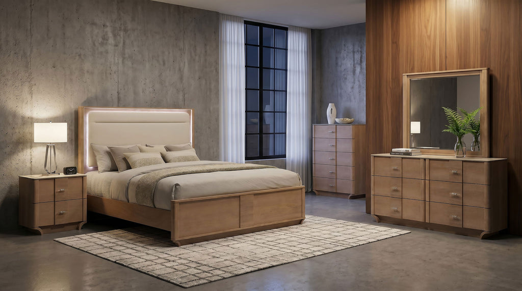 Leanne Dresser Mirror Light Oak