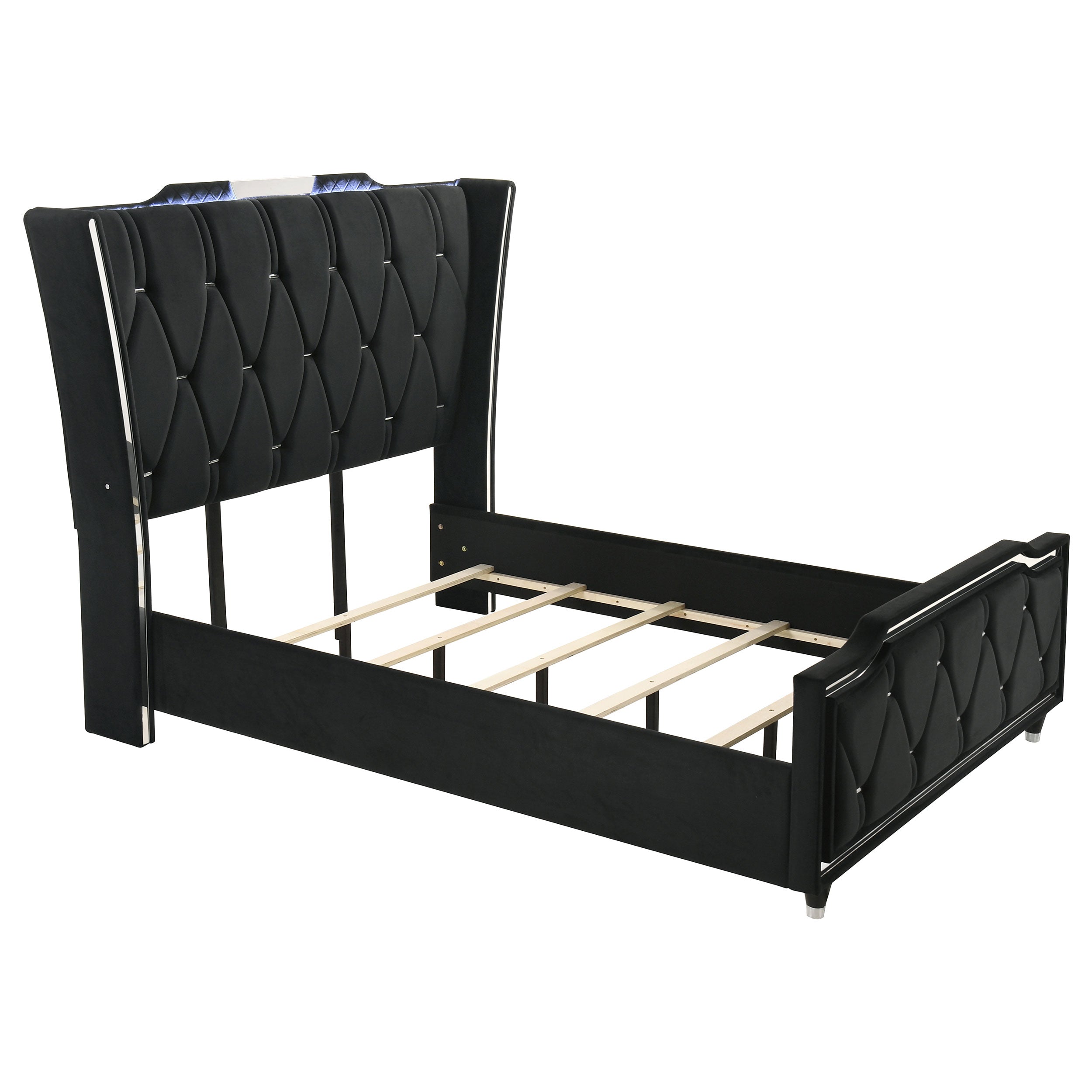 Lorient 4-piece Queen Bedroom Set Black