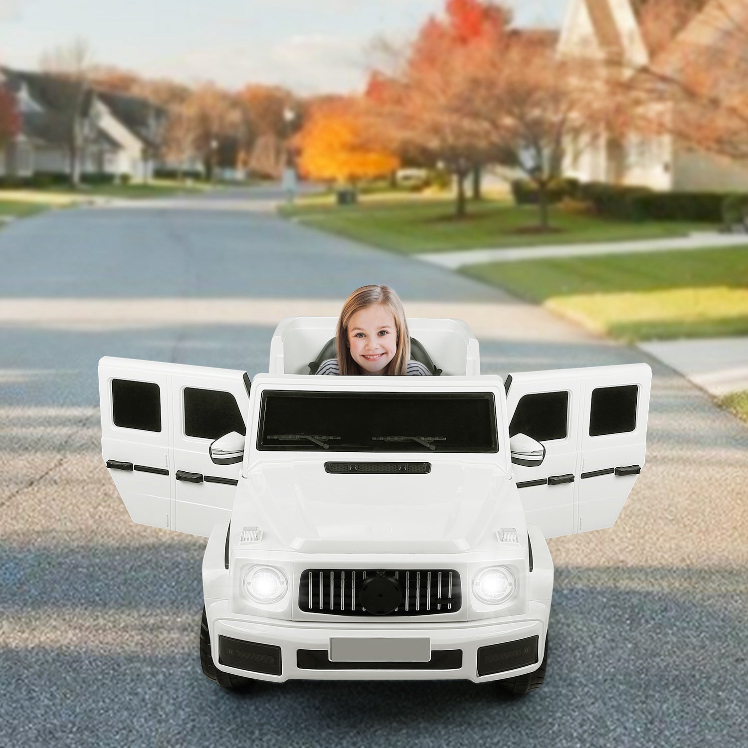 Kids Electric Ride On SUV Car with Parental Remote Control Early Education Music Swaying SUV Lights With Adjustable Speed