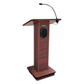 AmpliVox Elite Lecterns with Sound System, 150 W, 24 x 18 x 44, Mahogany