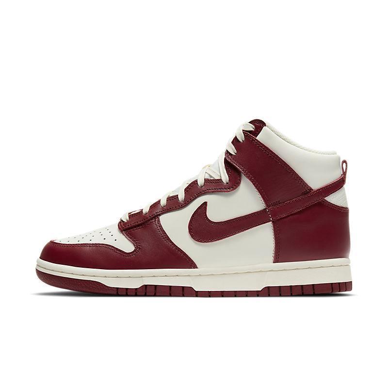 Nike Dunk High 'Sail Team Red'