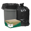 Earthsense Linear Low Density Recycled Can Liners, 45 gal, 2 mil, 40" x 46", Black, 100/Carton