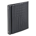 Cardinal Easel Round Ring Binder, 3 Rings, 1" Capacity, 11 x 8.5, Black
