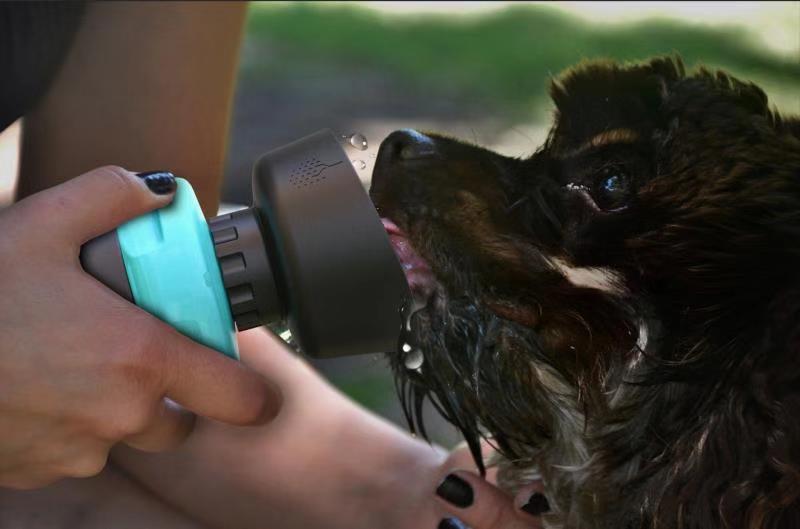 Portable Dog Water Bottle & Bowl 2-in-1 – 520ml Leak-Proof Travel Dispenser