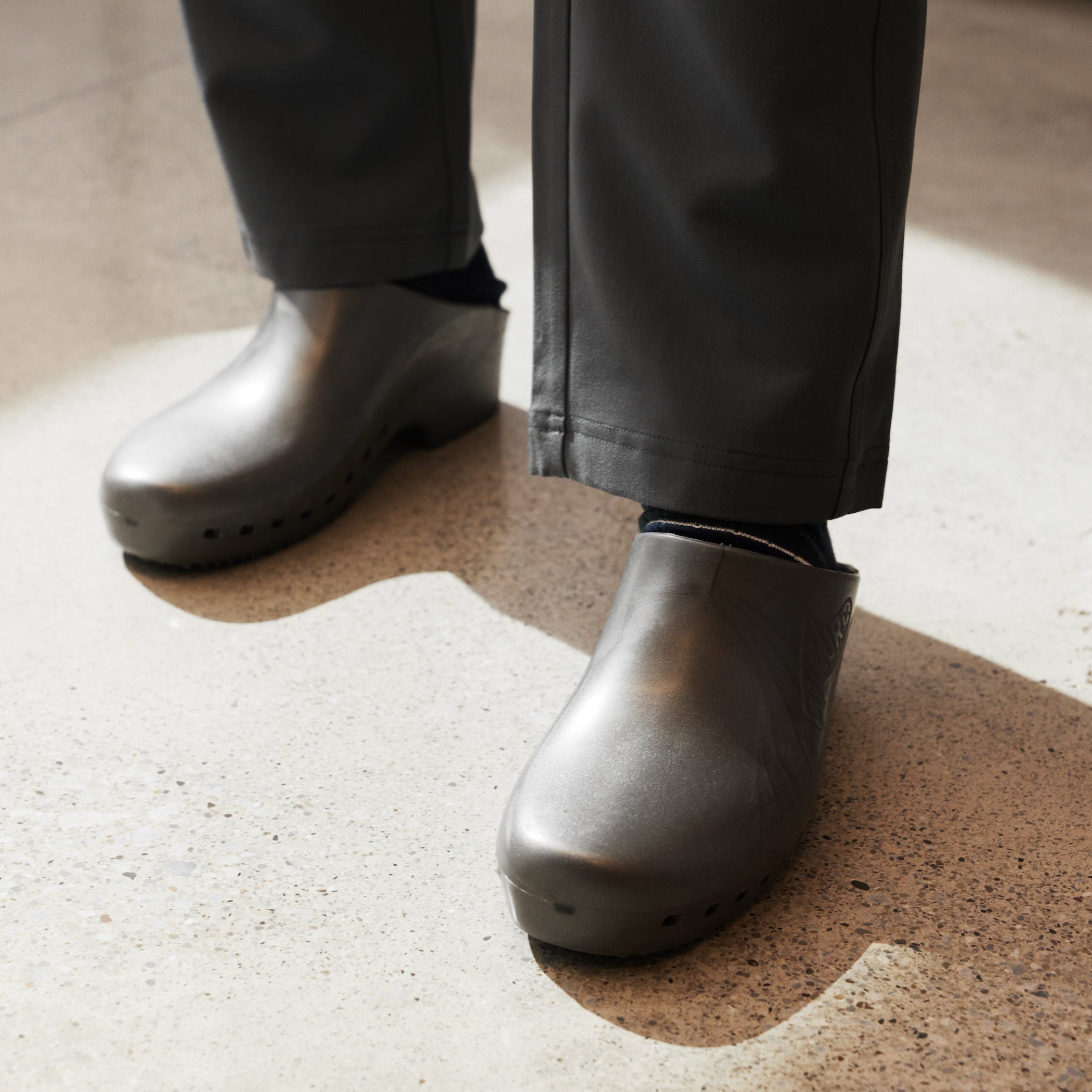 Calzuro Classic Without Holes Metallic Grey