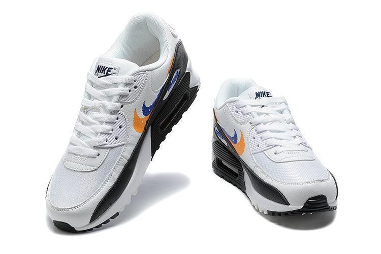 Nike Air Max 90 'Double Swoosh White Black Gold Royal'