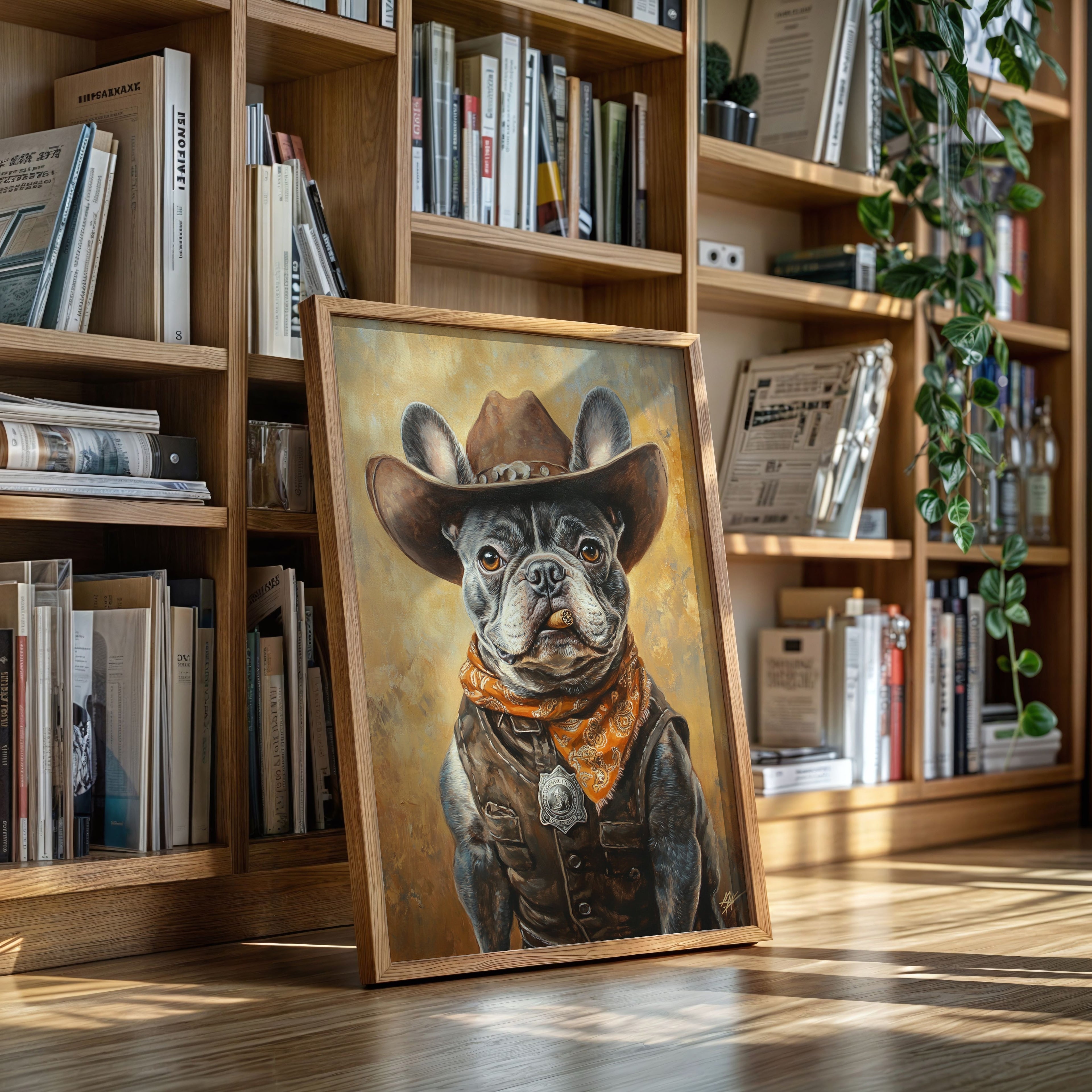 Sheriff Bulldog with a Badge and Attitude