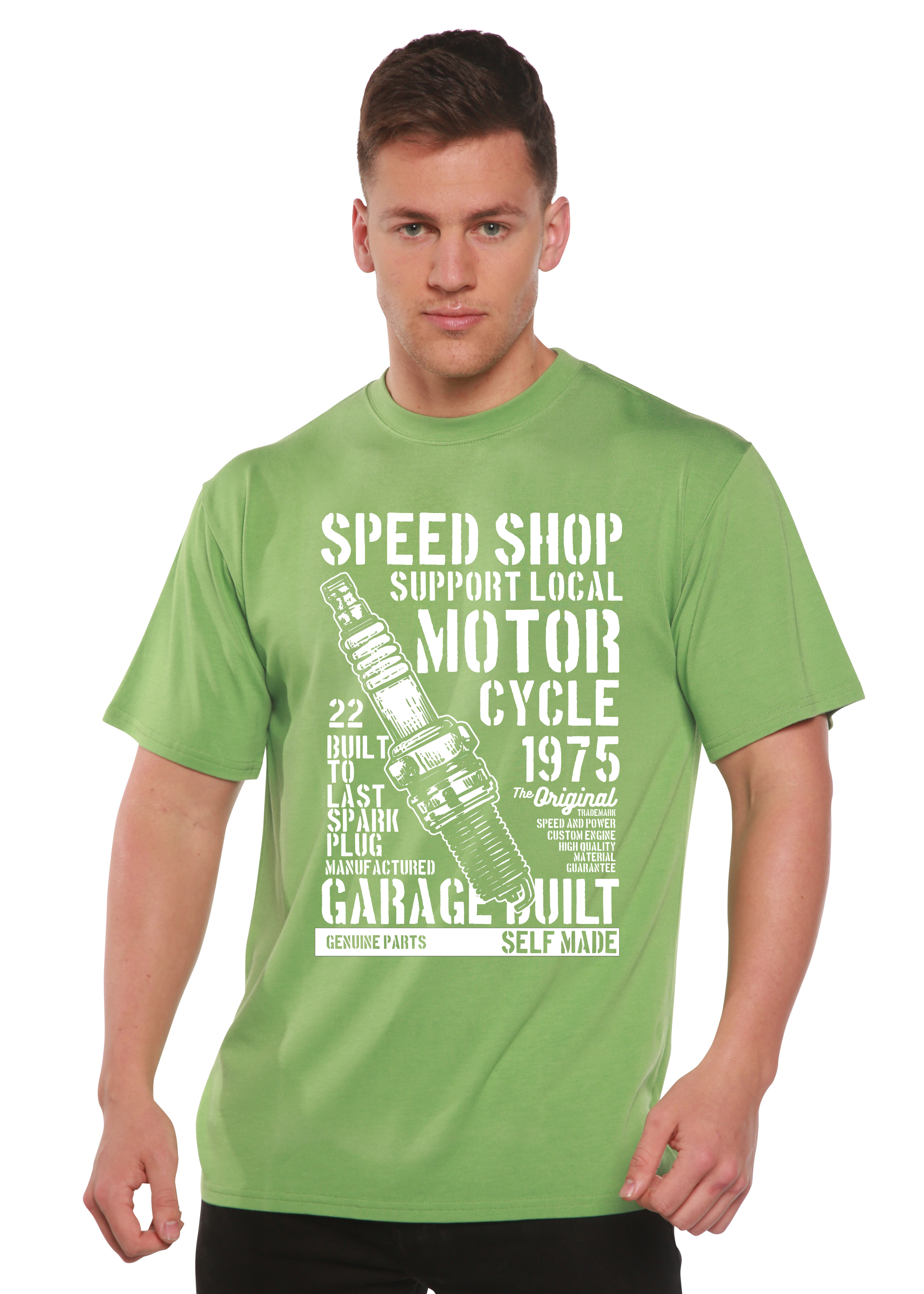 Spark Plug Spun Bamboo® Men's Bamboo Viscose/Organic Cotton Short Sleeve Graphic T-Shirt