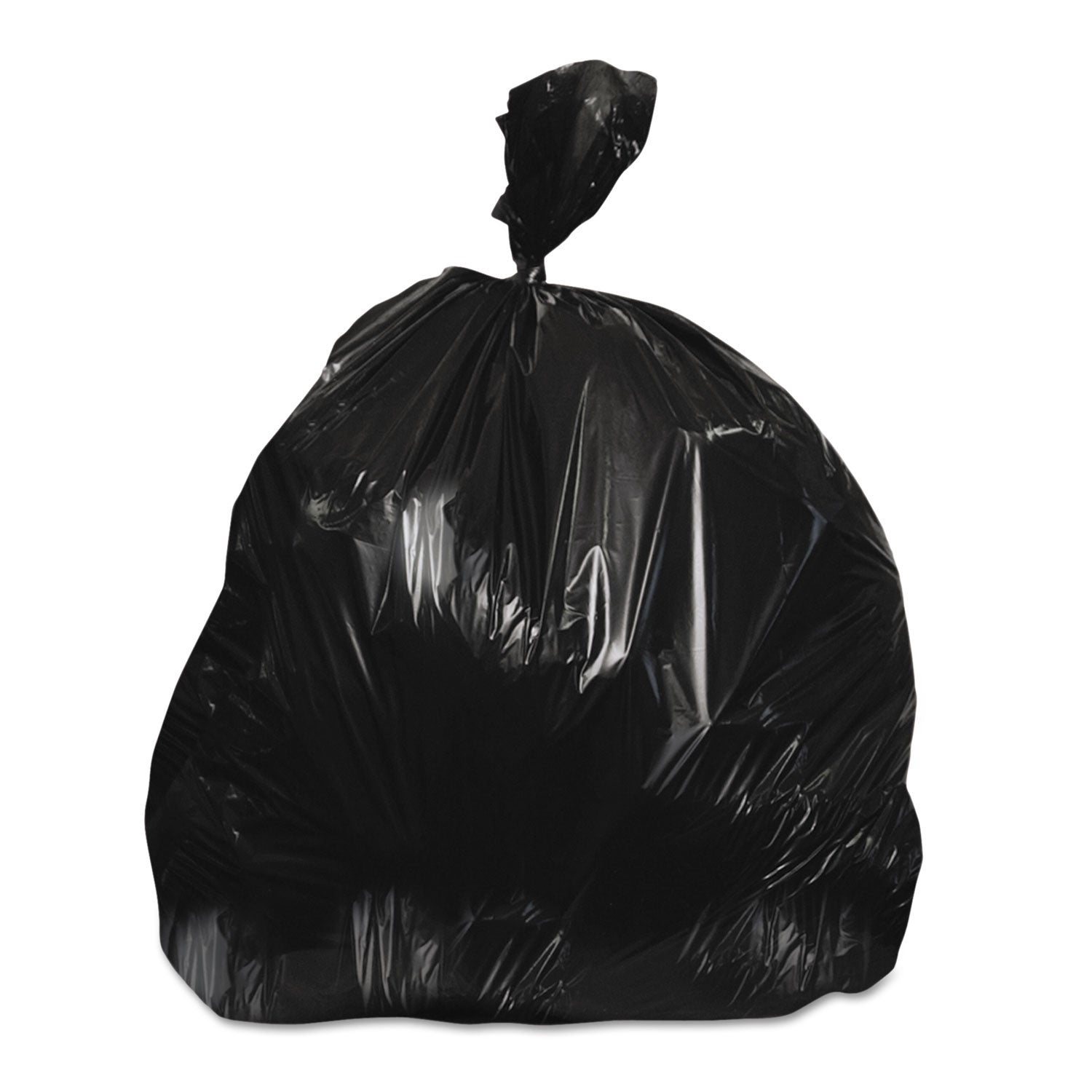 Heritage Linear Low-Density Can Liners, 16 gal, 0.9 mil, 24" x 23", Black, 500/Carton