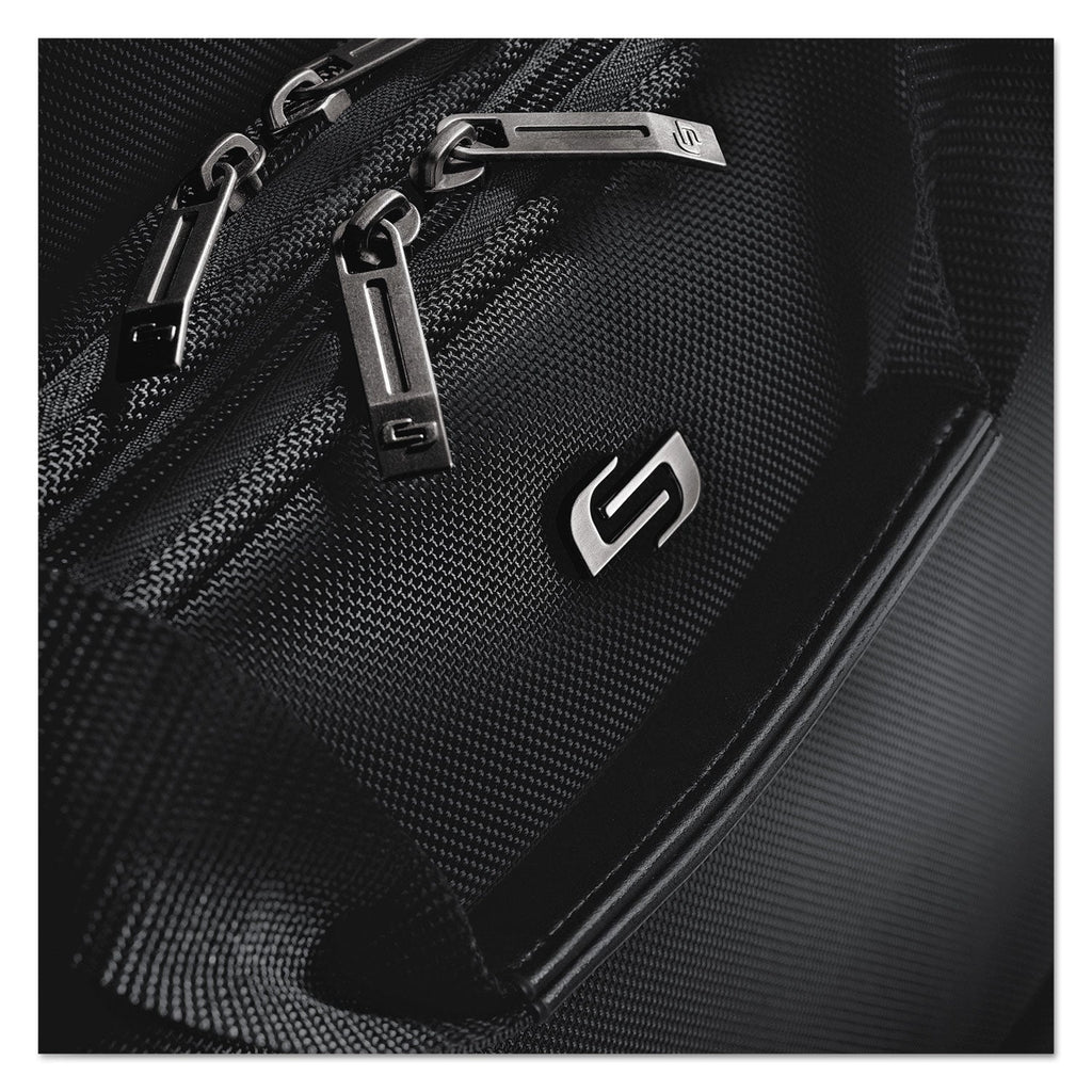 Solo Classic Rolling Case, Fits Devices Up to 17.3", Polyester, 17.5 x 9 x 14, Black
