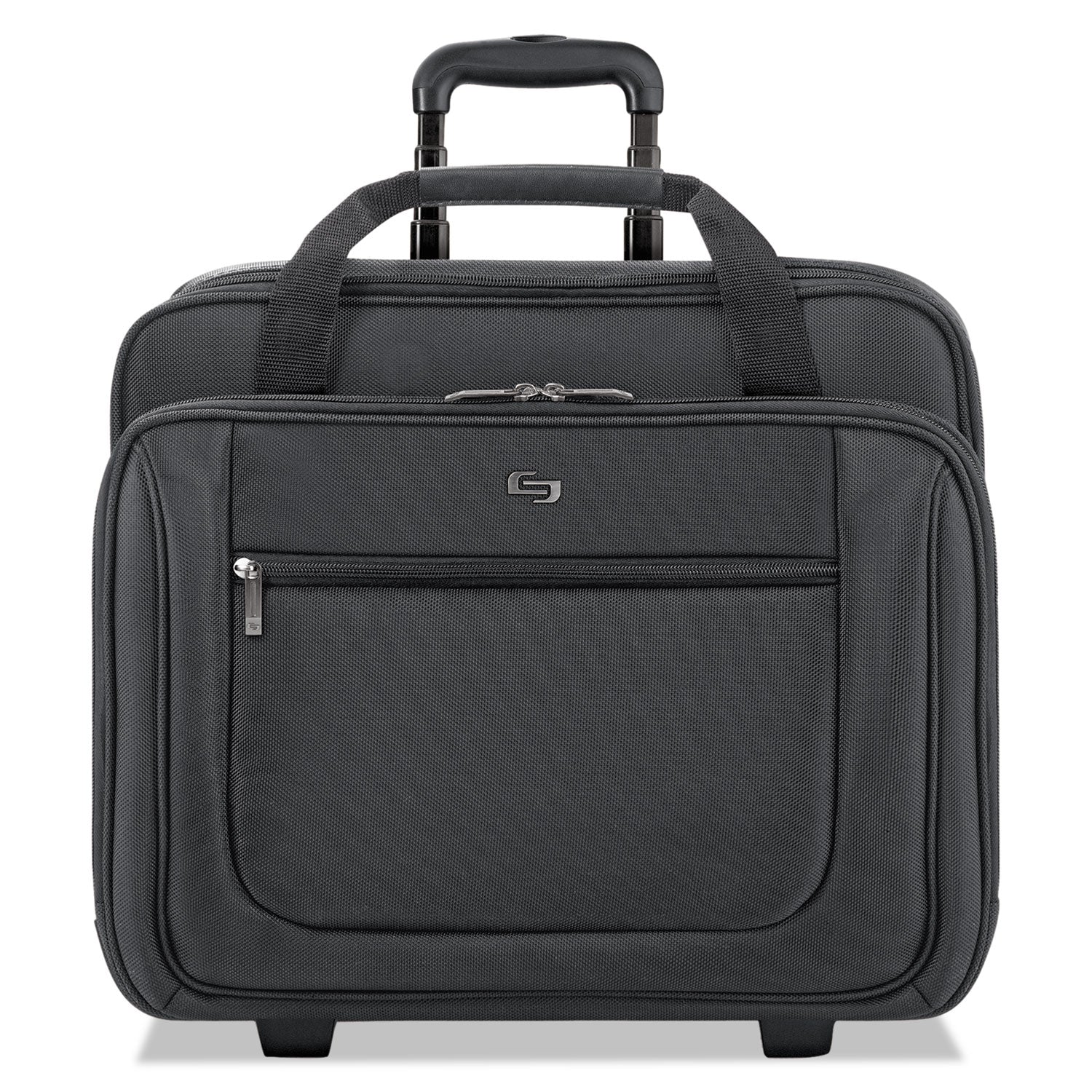 Solo Classic Rolling Case, Fits Devices Up to 17.3", Polyester, 17.5 x 9 x 14, Black