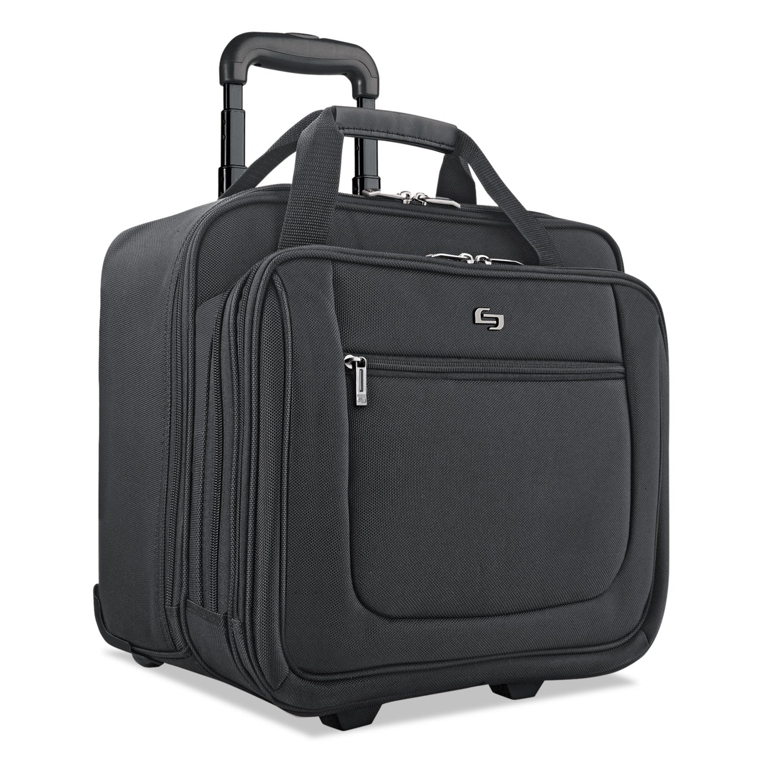 Solo Classic Rolling Case, Fits Devices Up to 17.3", Polyester, 17.5 x 9 x 14, Black