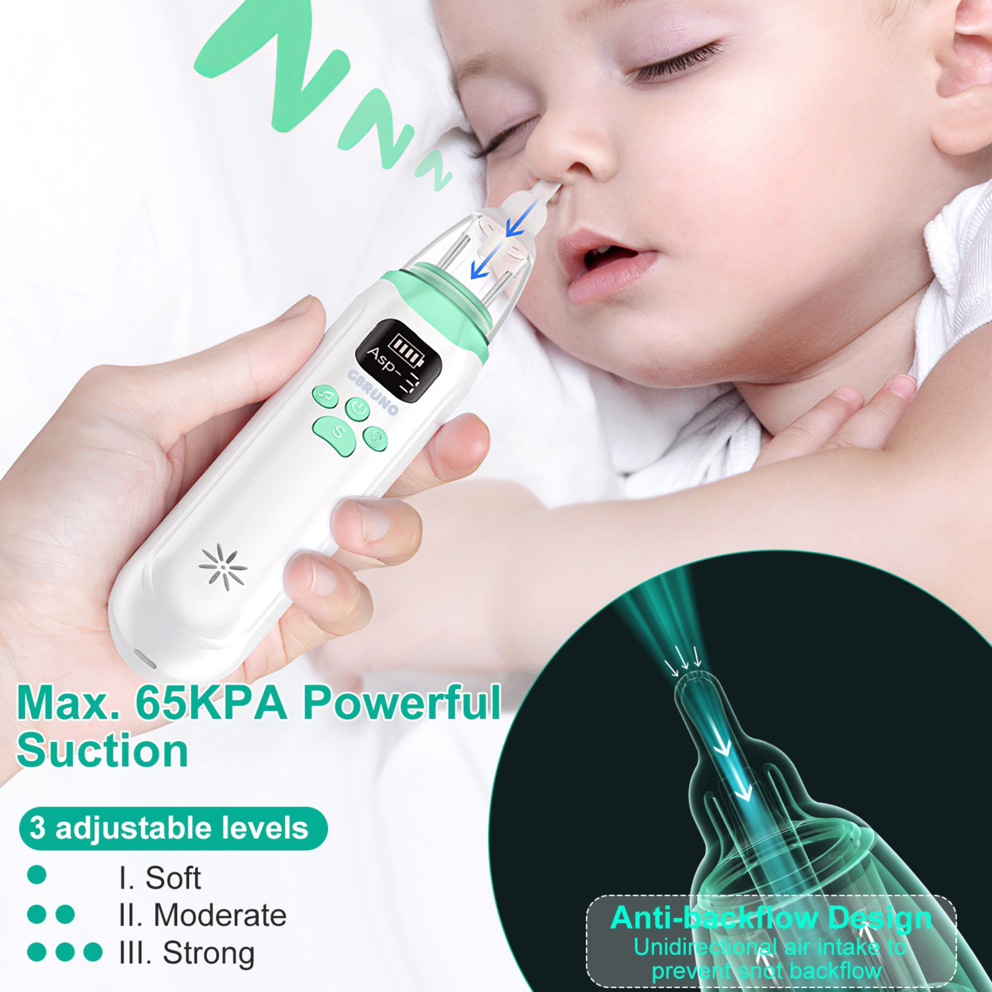 GBruno Rechargeable Baby Nose Cleaner