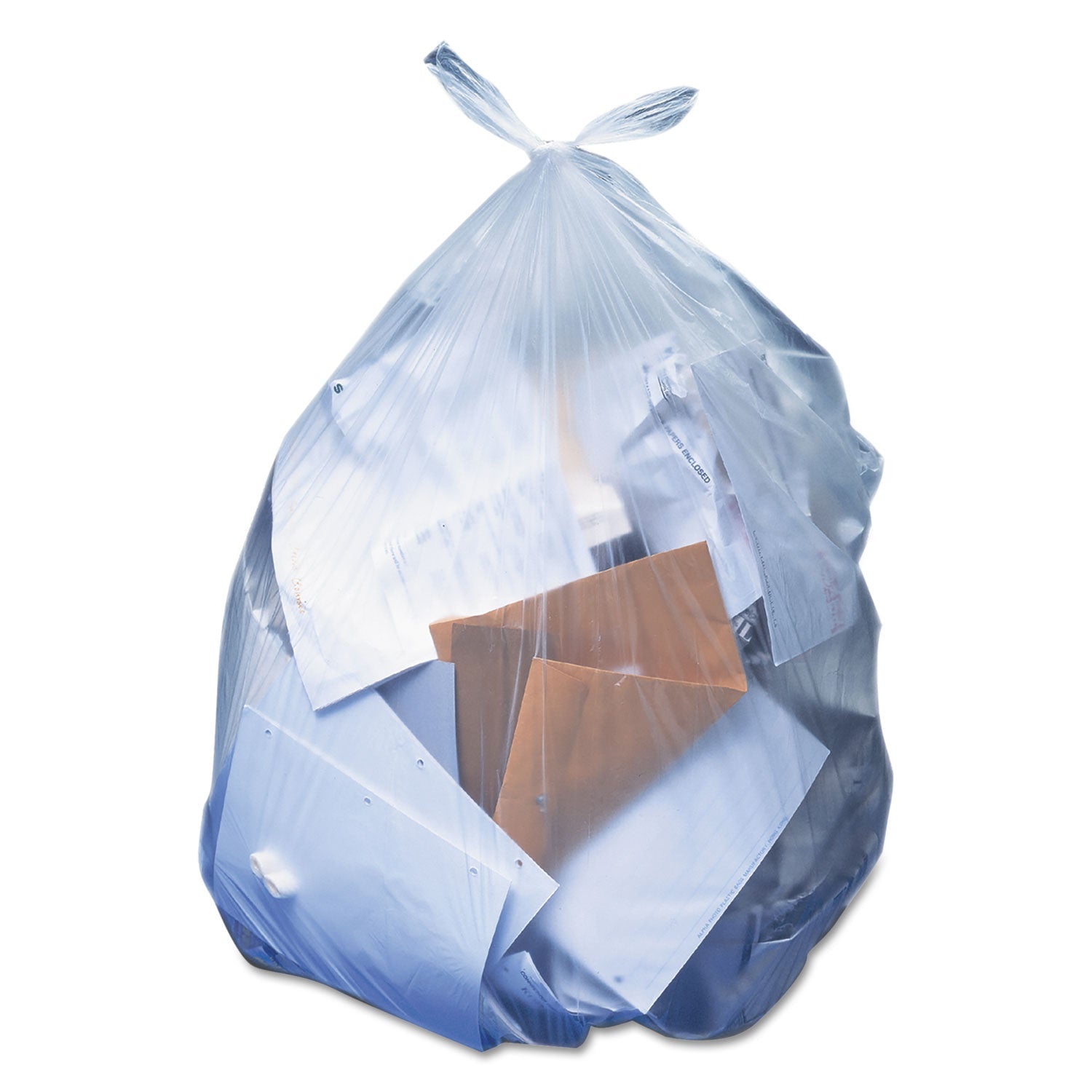 Heritage High-Density Waste Can Liners, 33 gal, 13 microns, 33" x 40", Natural, 500/Carton