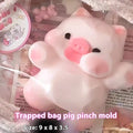 Sleepy Bag Pig Silicone Mold – DIY Squishy, Chocolate & Craft Mold
