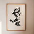 Purrpare for Trouble – Cowboy Cat Sheriff Print