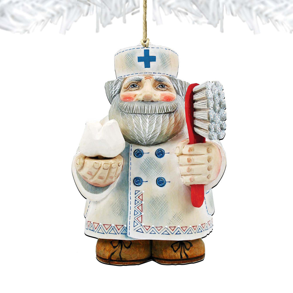 Dentist Christmas Wooden Ornaments by G. DeBrekht - Christmas Santa Snowman Decor - 8151922