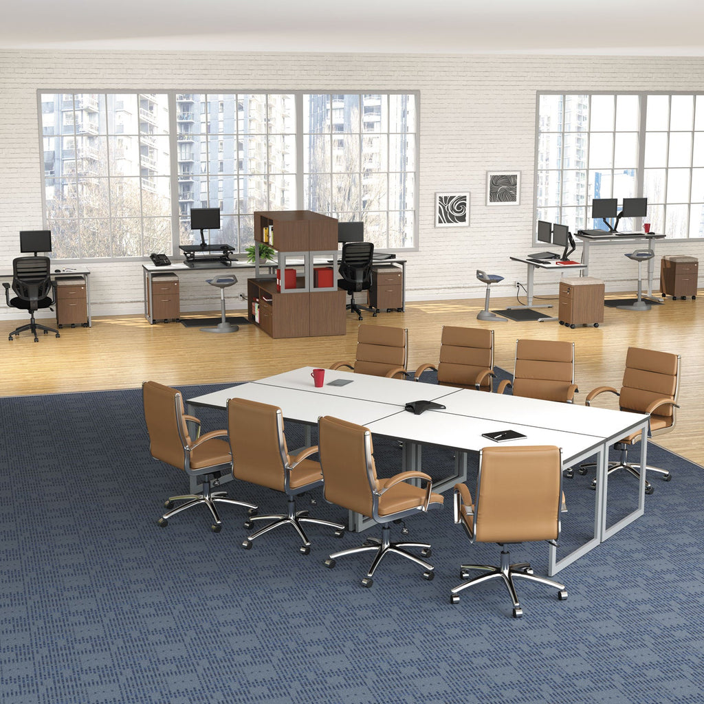 Alera Reversible Laminate Table Top, Rectangular, 59.38w x 29.5d, White/Gray