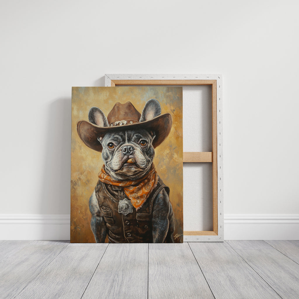 Sheriff Bulldog with a Badge and Attitude