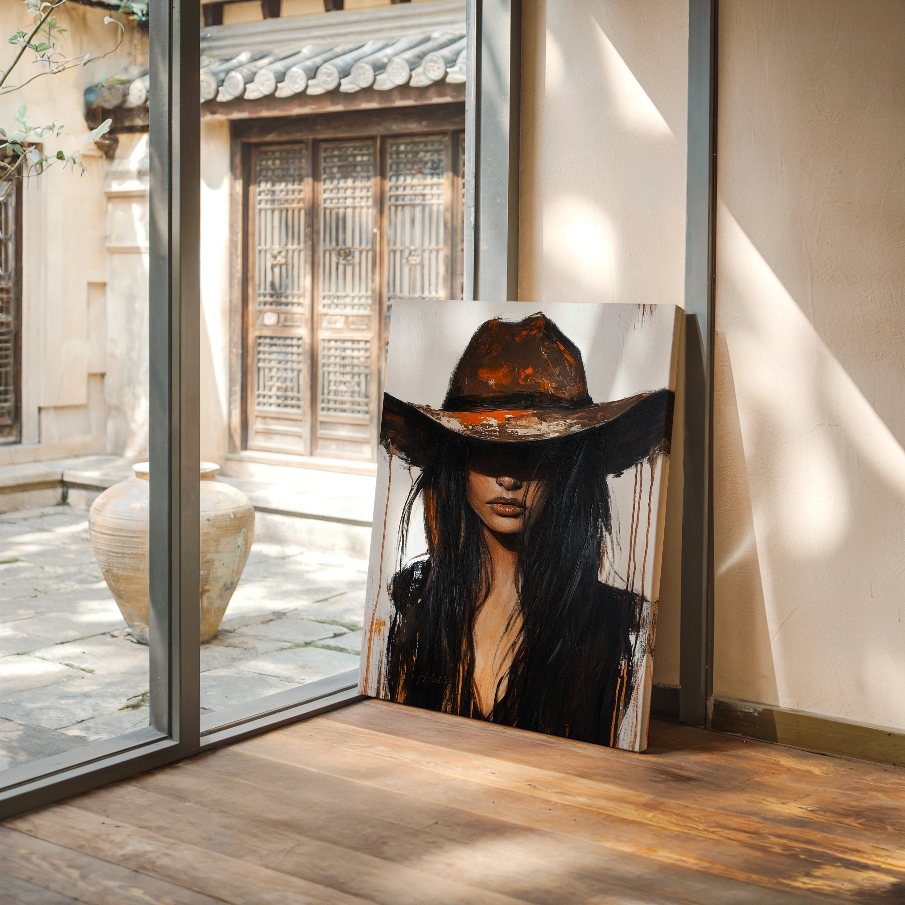 Ember Noir – Western Cowgirl Wall Art