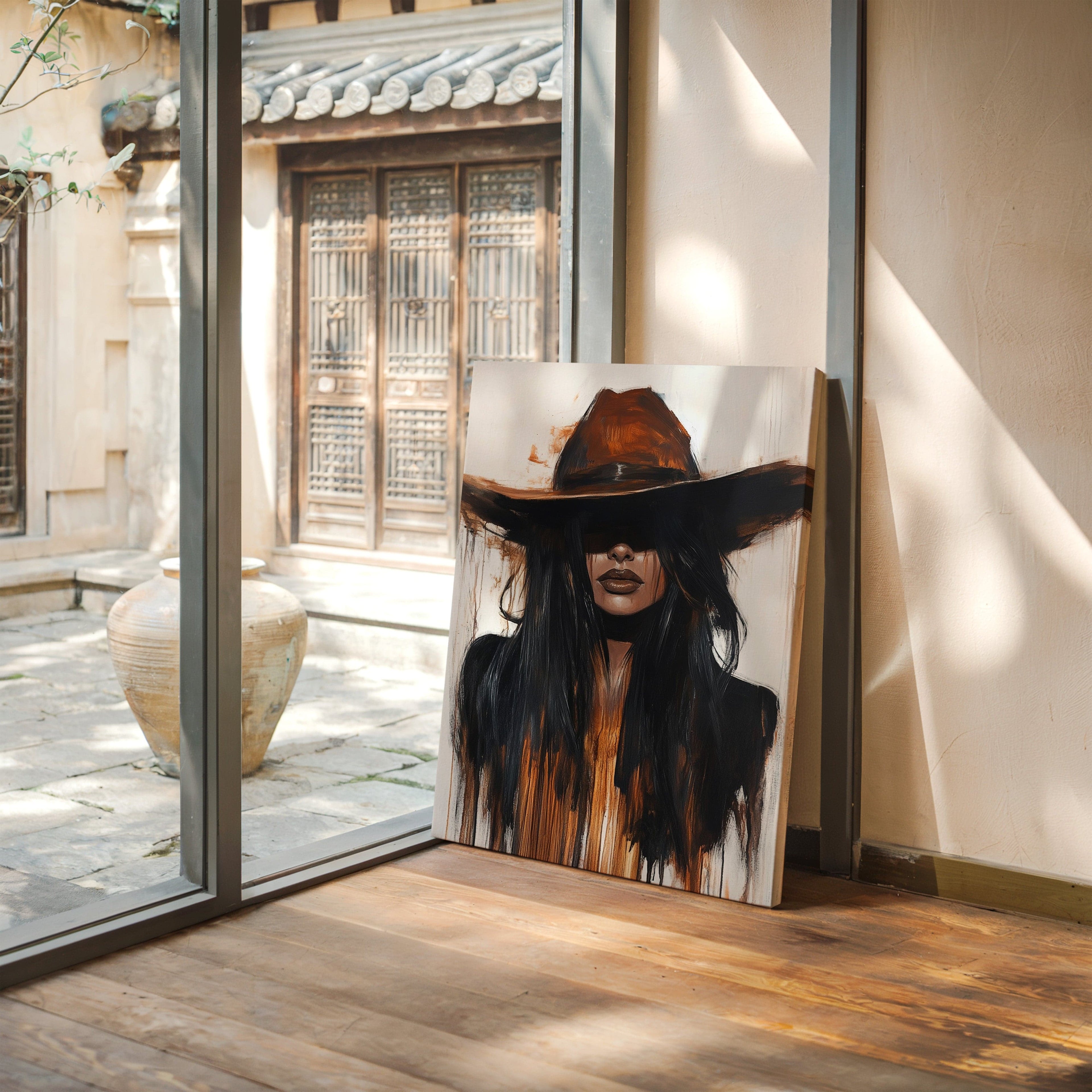 Midnight Dust – Western Cowgirl Wall Art