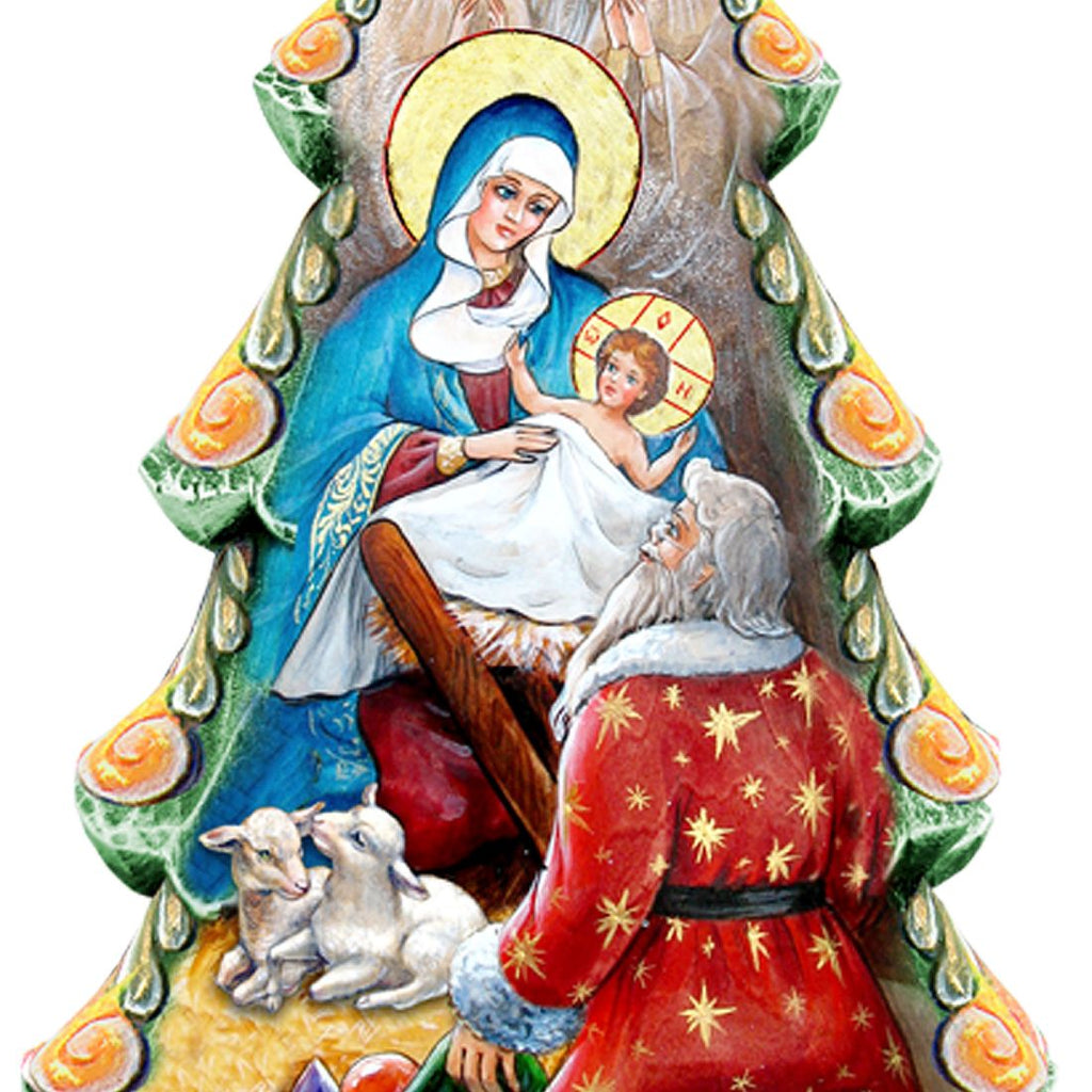 Adoration Nativity Tree Outdoor Decor by G. DeBrekht - Nativity Holiday Decor - 8128833F