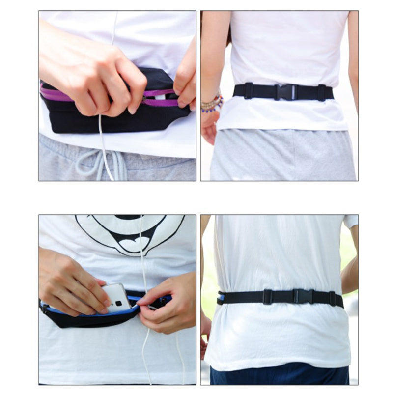 Double Pocket Sports Waist Bag