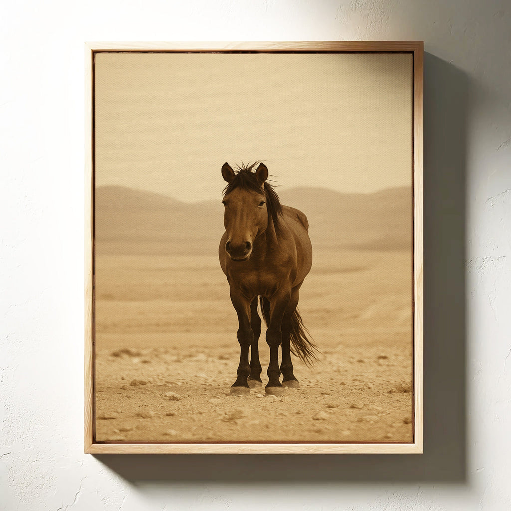 Lone Desert Mustang