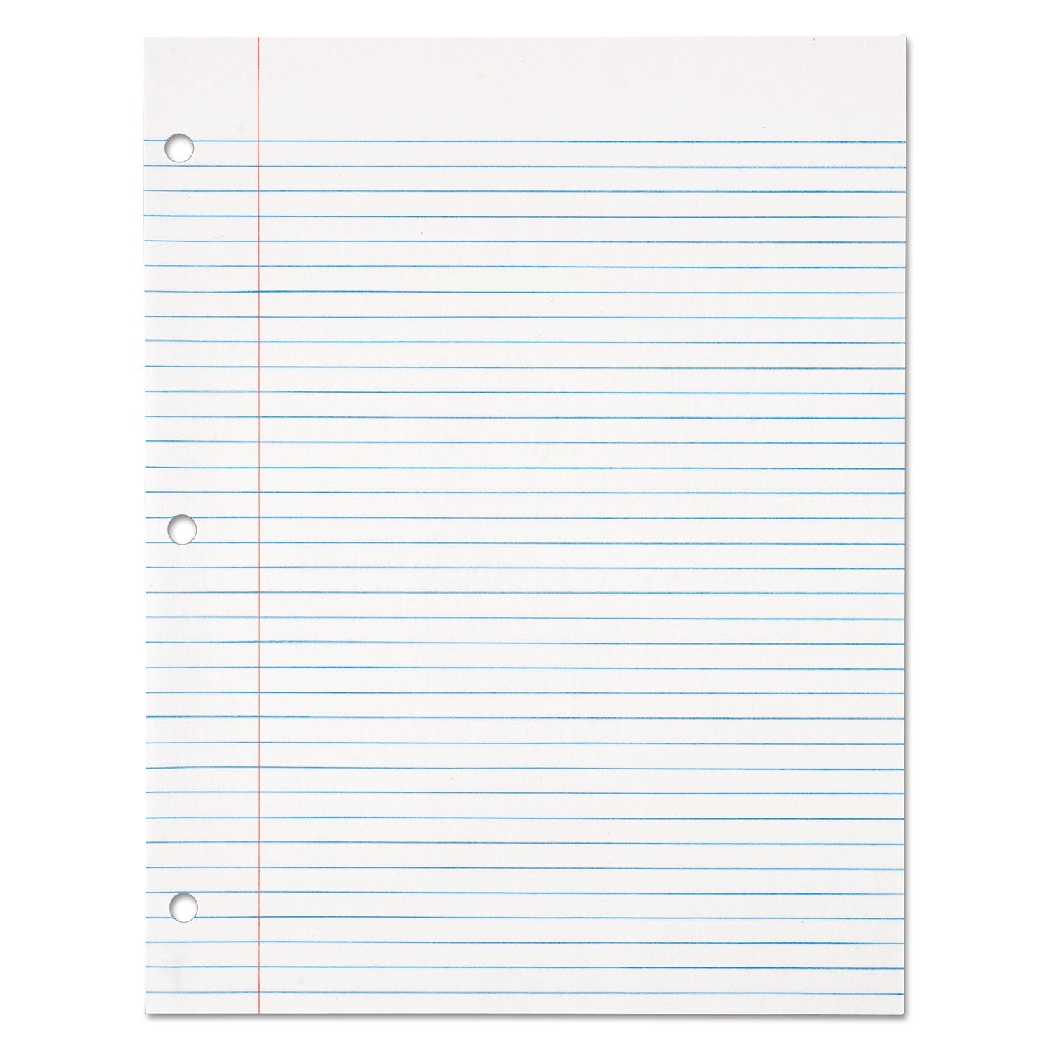 TOPS Filler Paper, 3-Hole, 8.5 x 11, Medium/College Rule, 500/Pack