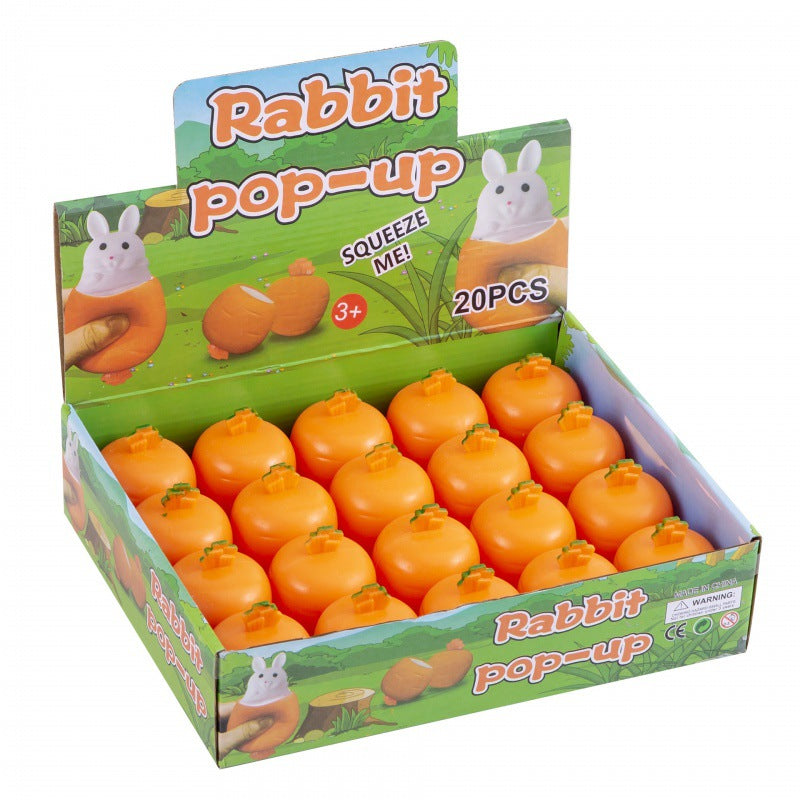 Carrot Rabbit Squishy Decompression Squeeze Toy