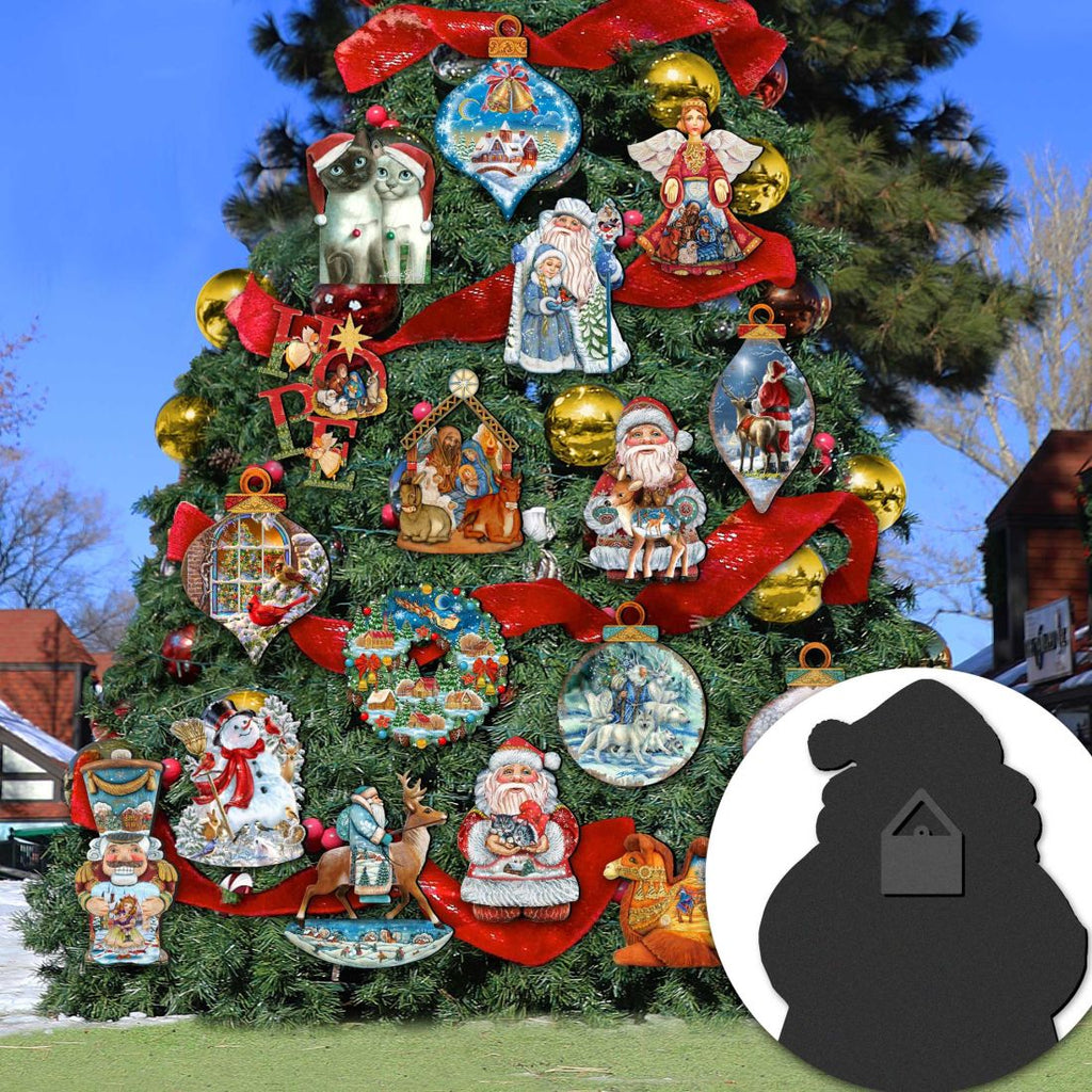 Christmas Holiday Outdoor Decor Large Ornament by G. DeBrekht - Carousel Holiday Decor - 8114035M