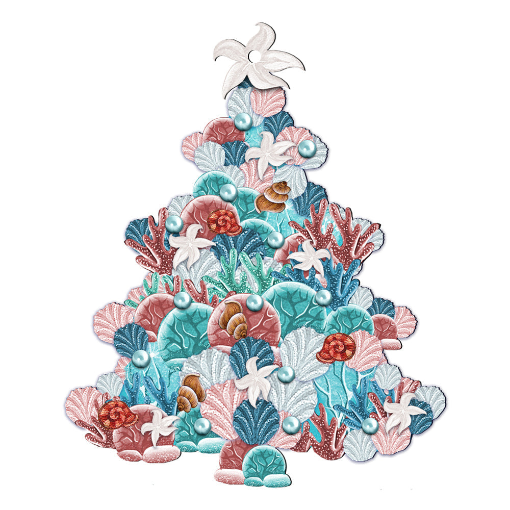 Coastal Tree Coastal Door Decor by G. DeBrekht - Coastal Holiday Decor - 8193149H