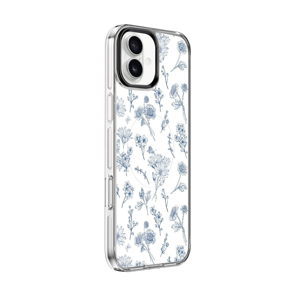 iPhone 16 Floral Design Case with Swappable Back - Wireless Charging | Inspire Series
