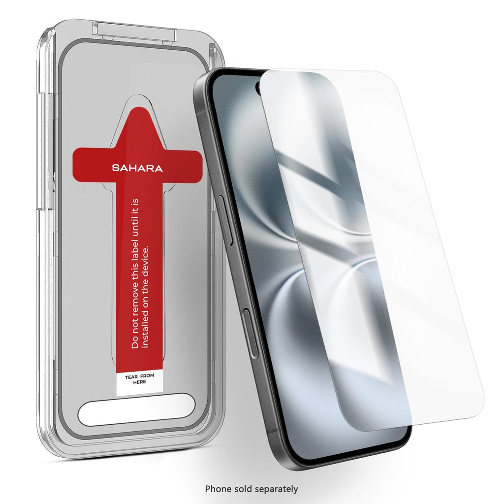 iPhone 16 Plus Tempered Glass Screen Protector - 9H Hardness, Anti-Fingerprint | ZeroDamage