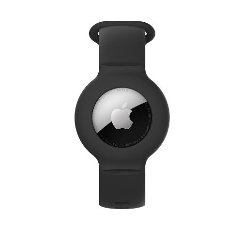 Sahara Black Silicone Wrist Band - Apple AirTag