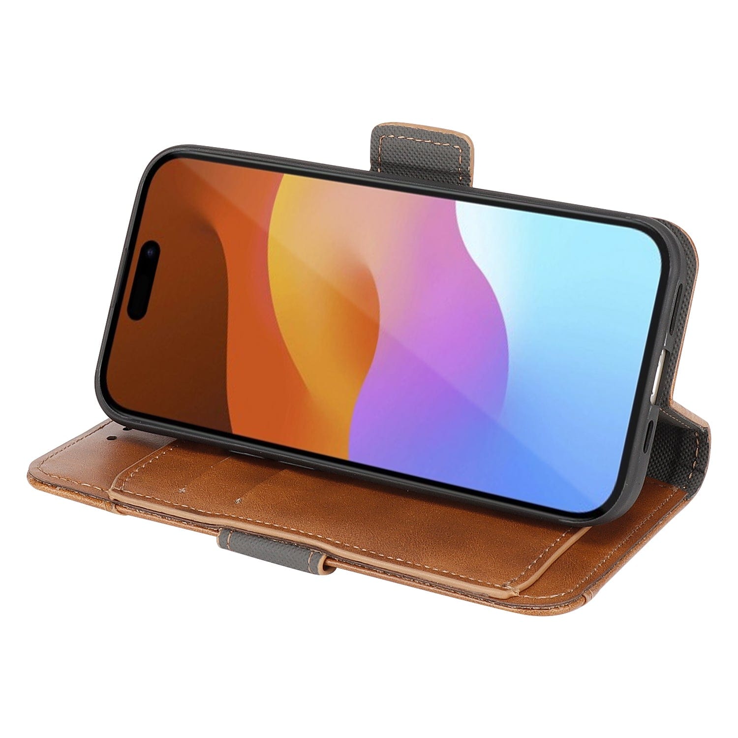 iPhone 15 Plus Leather Wallet Case with MagSafe - Card Holder | Indy Series
