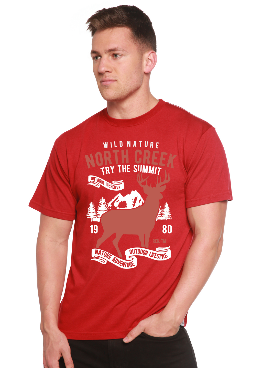 North Creek Spun Bamboo® Men's Bamboo Viscose/Organic Cotton Short Sleeve Graphic T-Shirt