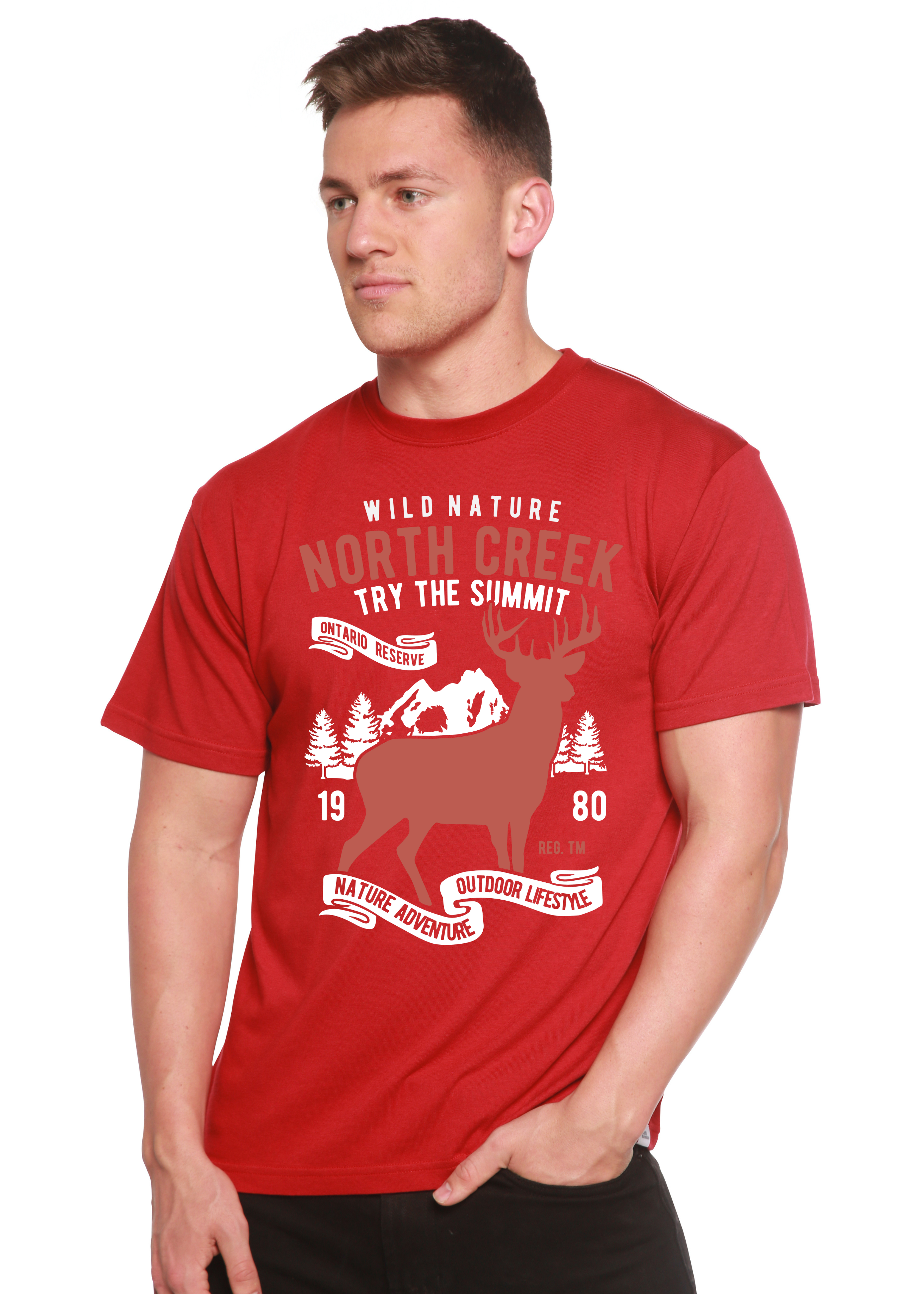 North Creek Spun Bamboo® Men's Bamboo Viscose/Organic Cotton Short Sleeve Graphic T-Shirt