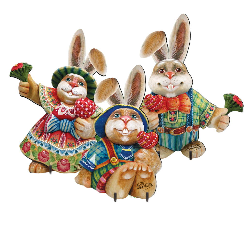 Drucker Easter Family Easter Yard Sign  by G. DeBrekht - Easter Spring Decor - 8154420-2F