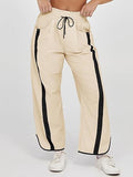 Women’s Casual Wide-Leg Drawstring Trousers – Loose Fit Everyday Pants