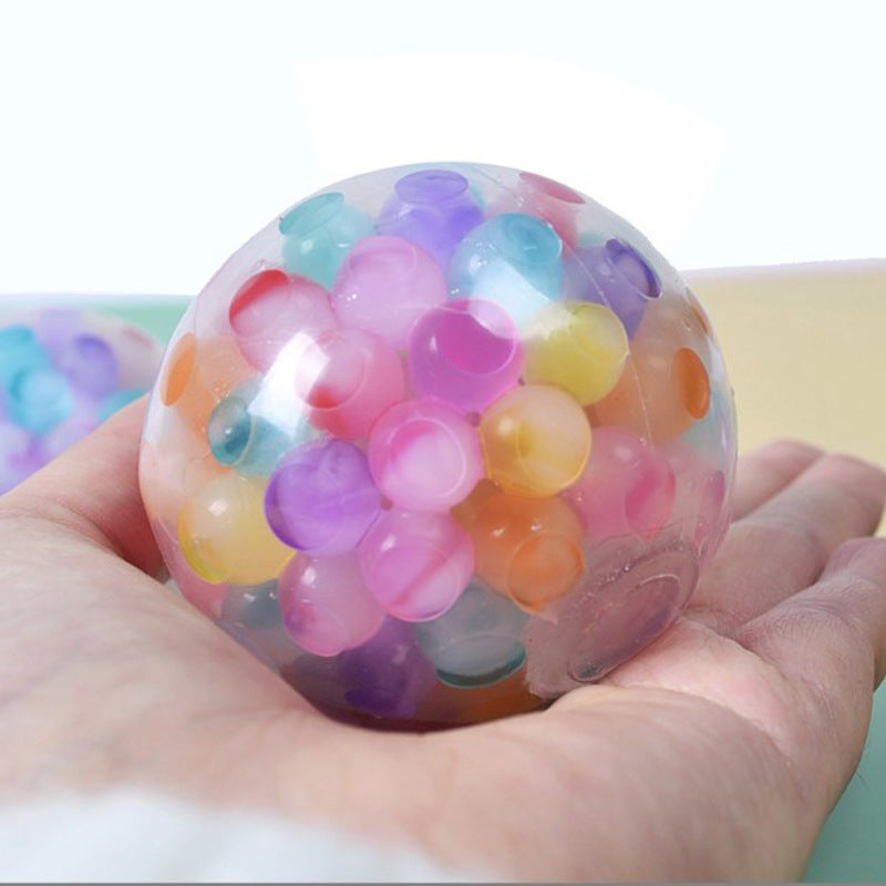 Rainbow Stress Ball – TPR Squishy Squeeze Toy | 3 Styles