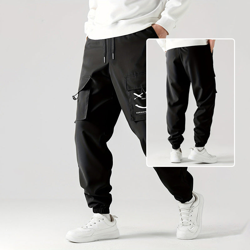 Men's Straight-Leg Ankle-Tied Work Pants