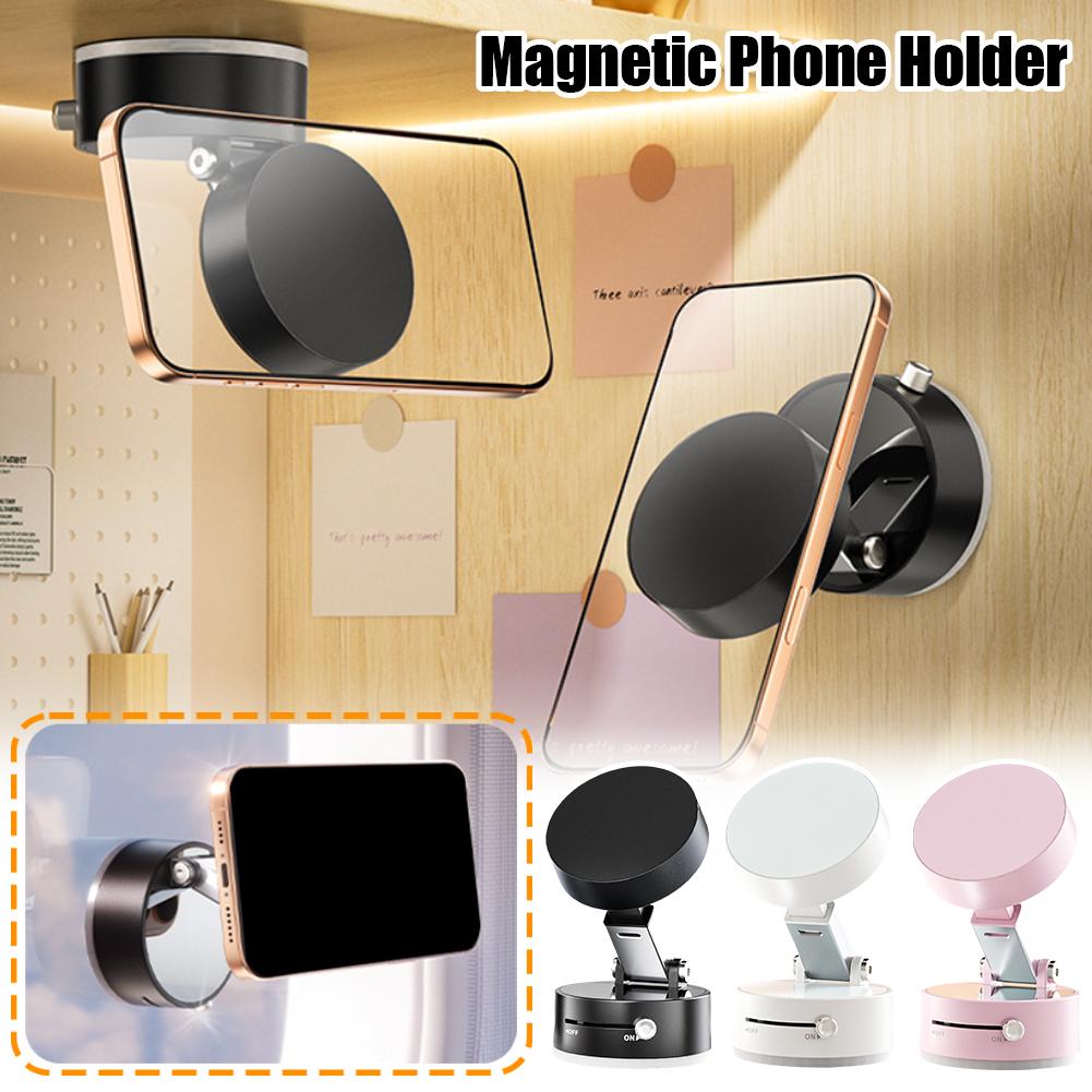 Magnetic Vacuum Car Phone Holder — Hands-Free, Universal Fit