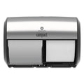 Georgia Pacific Compact Coreless Side-by-Side 2-Roll Dispenser, 11 x 7.38 x 7.38, Stainless Steel