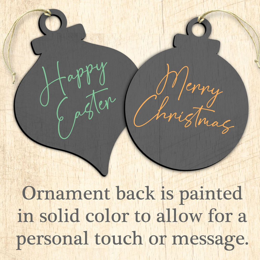 Elk in Mountain's Nature Beauty Wooden Ornaments by G.Debrekht - Wildlife Holiday Decor - 870027